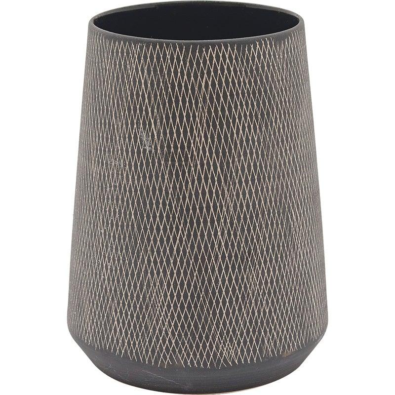 Black Ceramic Vase