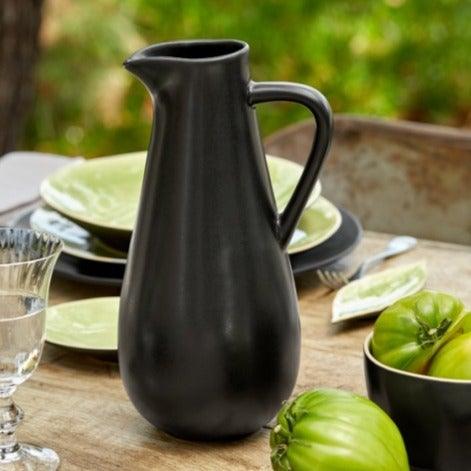 Black Ceramic Water Jug