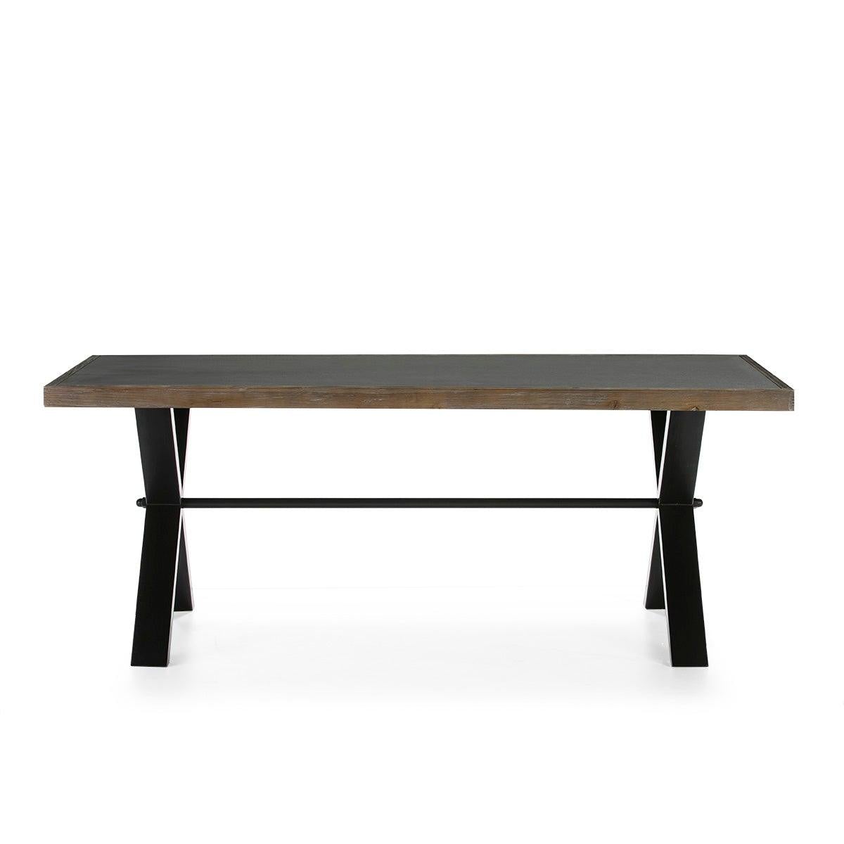 Black Concrete Dining Table