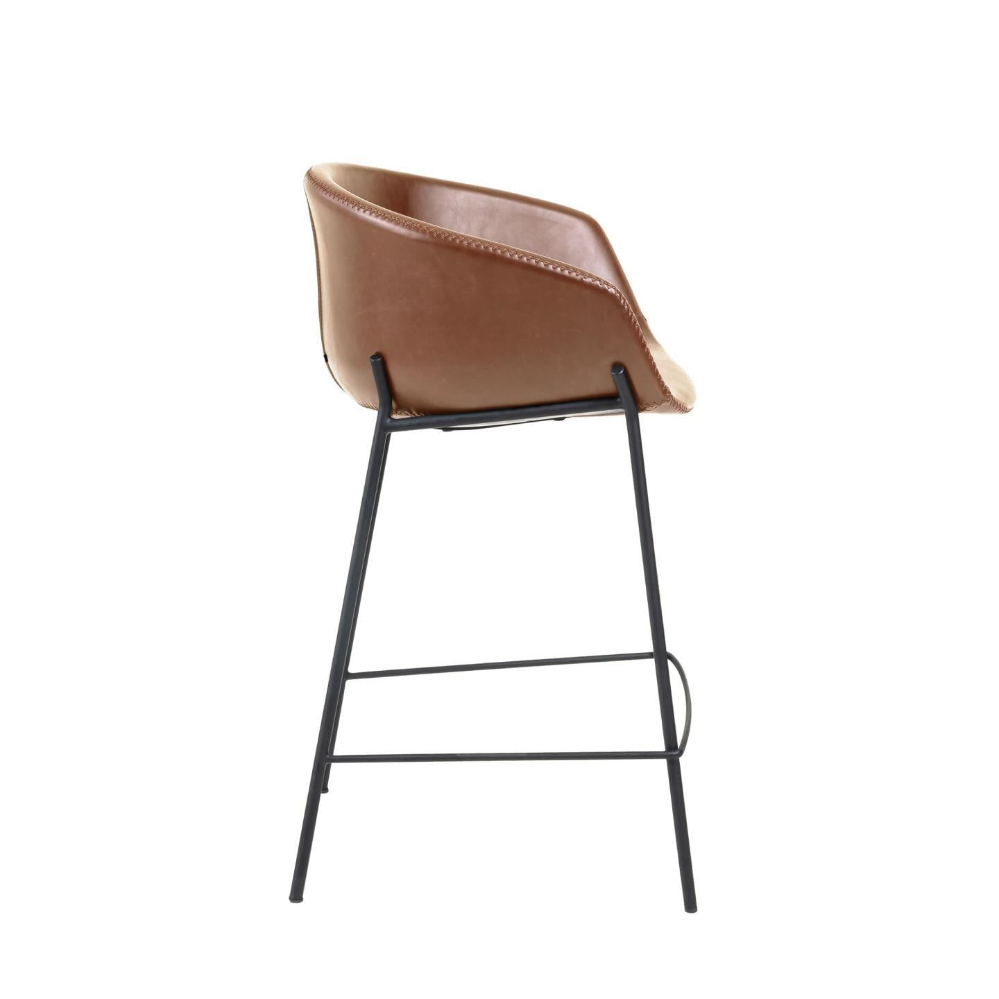 Black Iron Legs Barstool