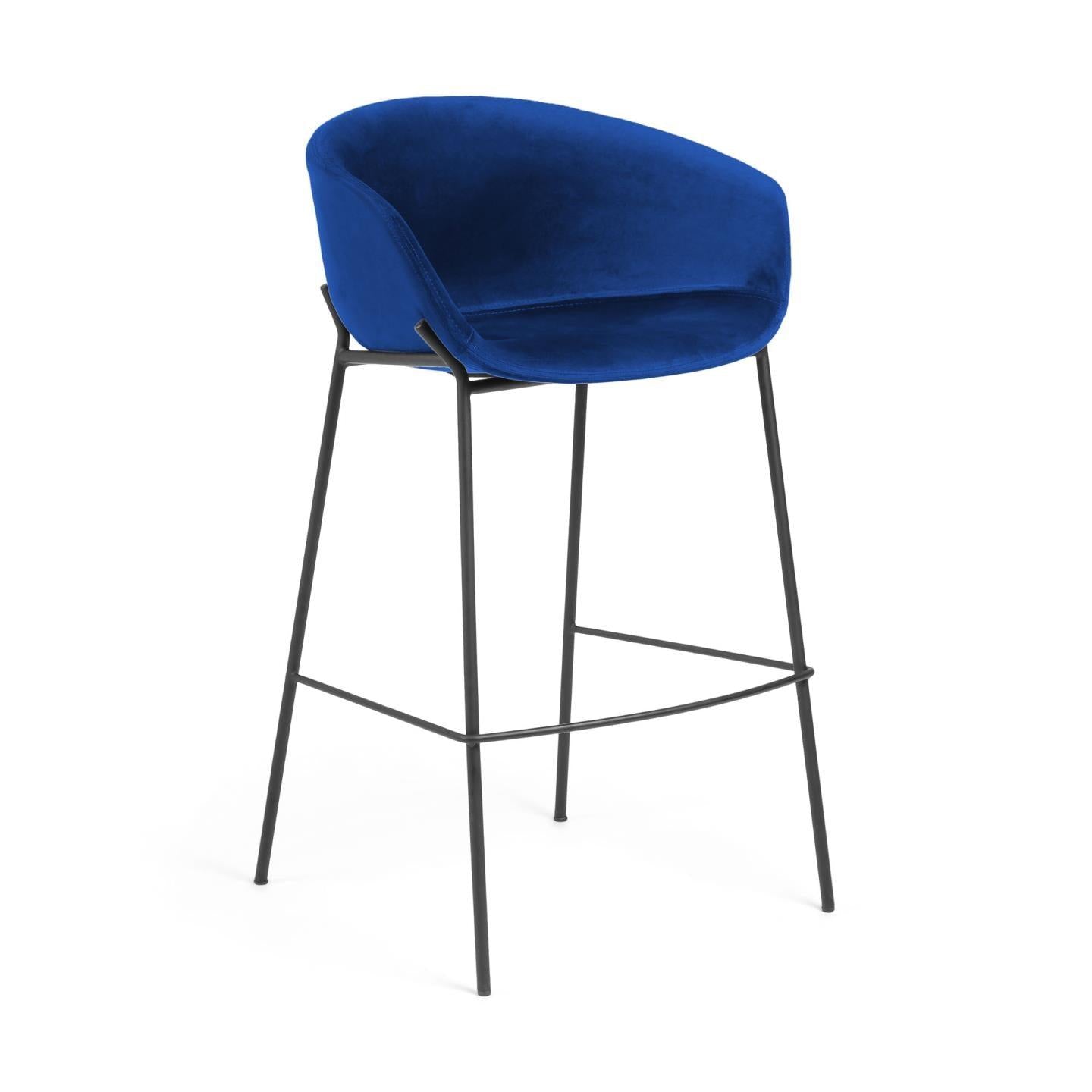 Black Iron Legs Barstool