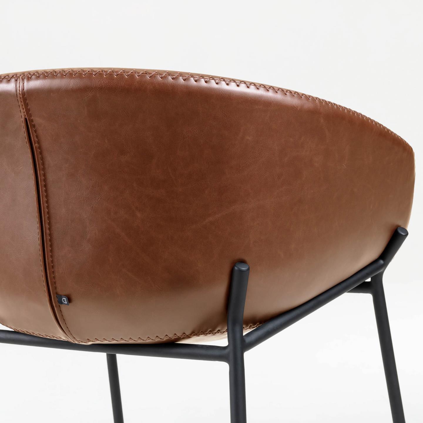 Black Iron Legs Barstool