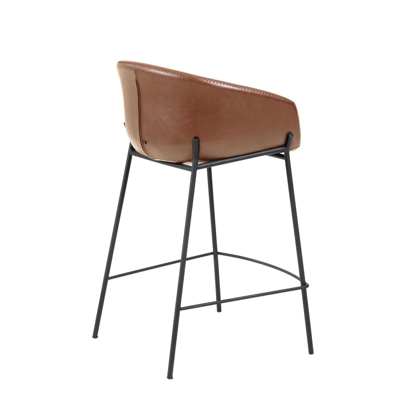 Black Iron Legs Barstool