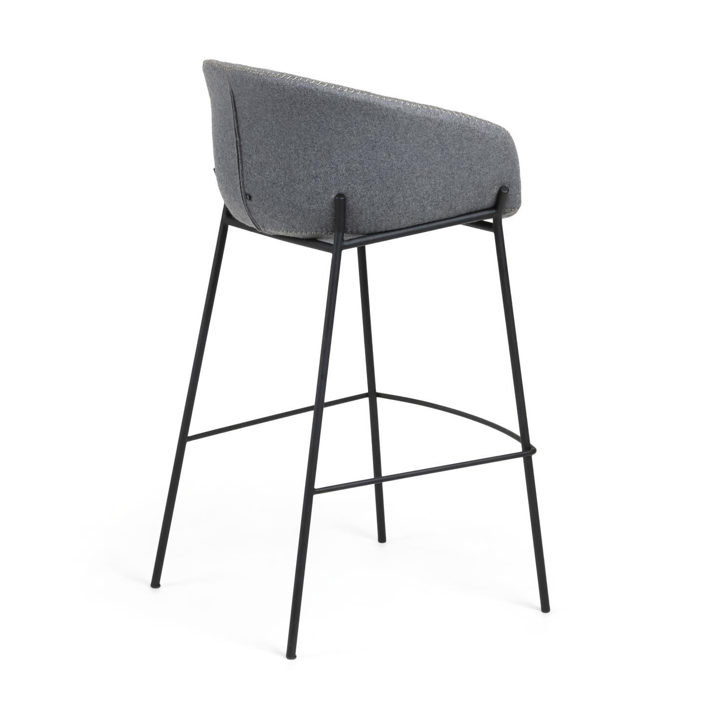 Black Iron Legs Barstool