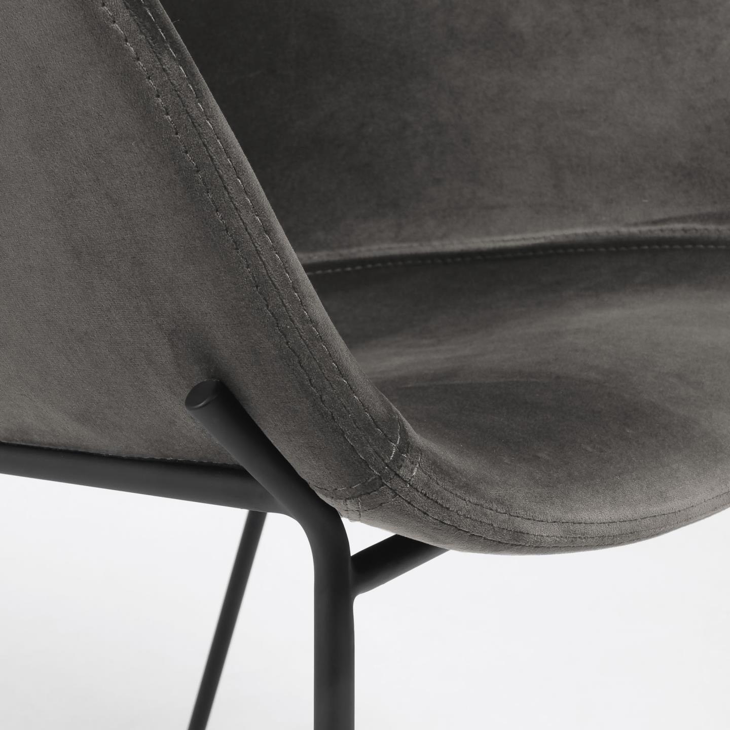 Black Iron Legs Barstool