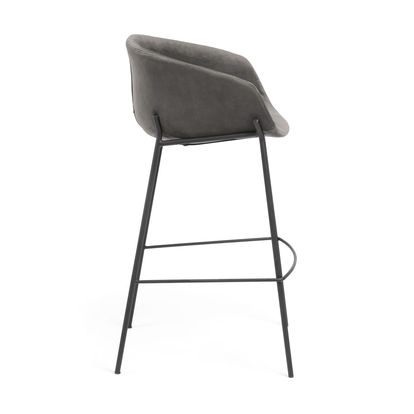 Black Iron Legs Barstool