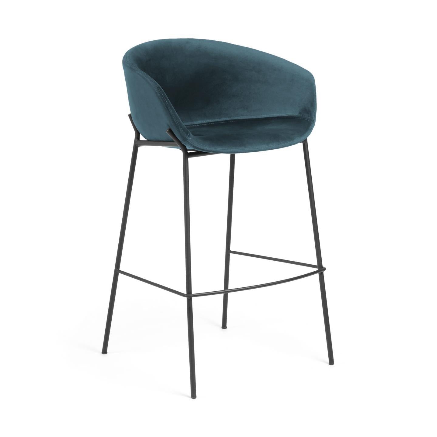 Black Iron Legs Barstool