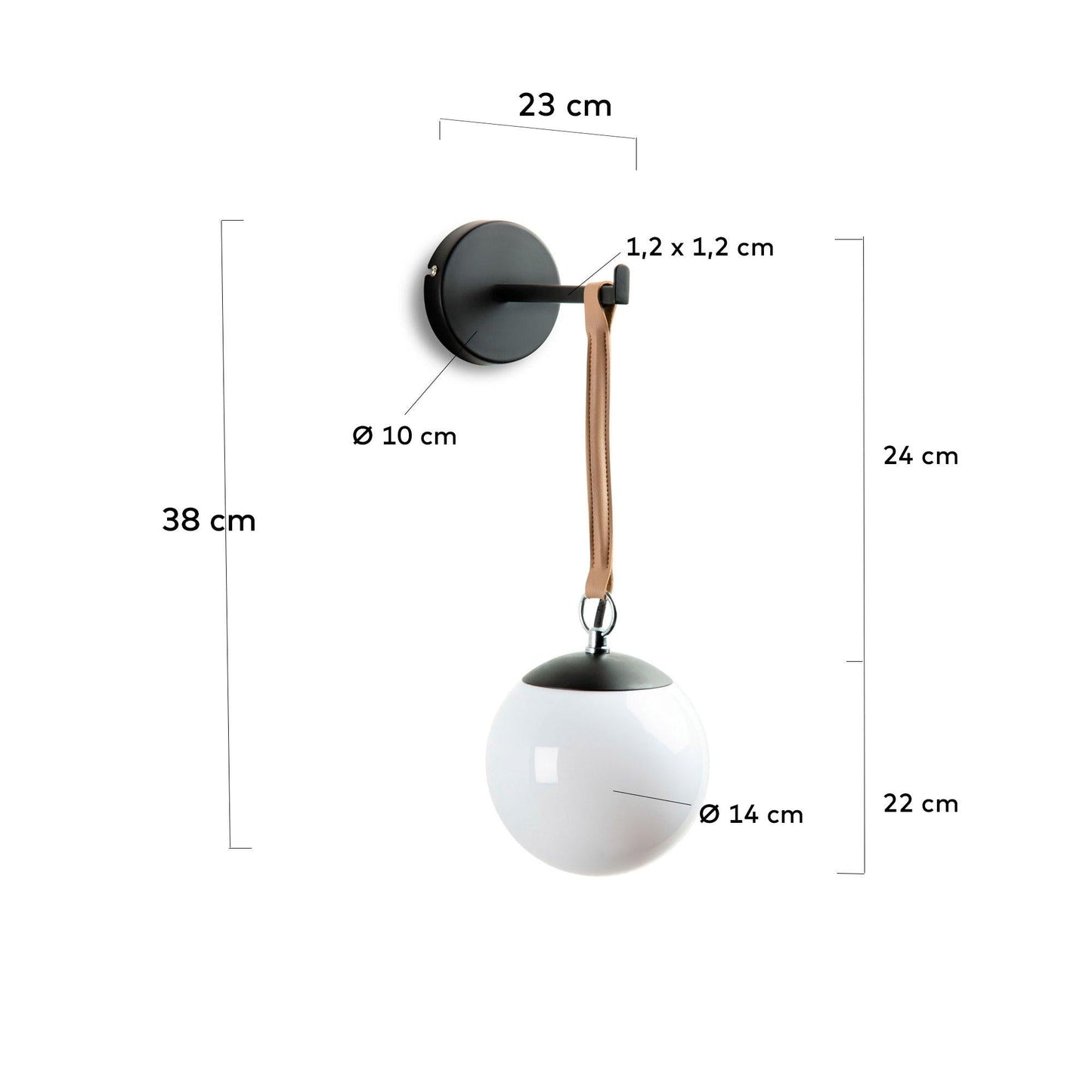 Black Iron Wall Lamp