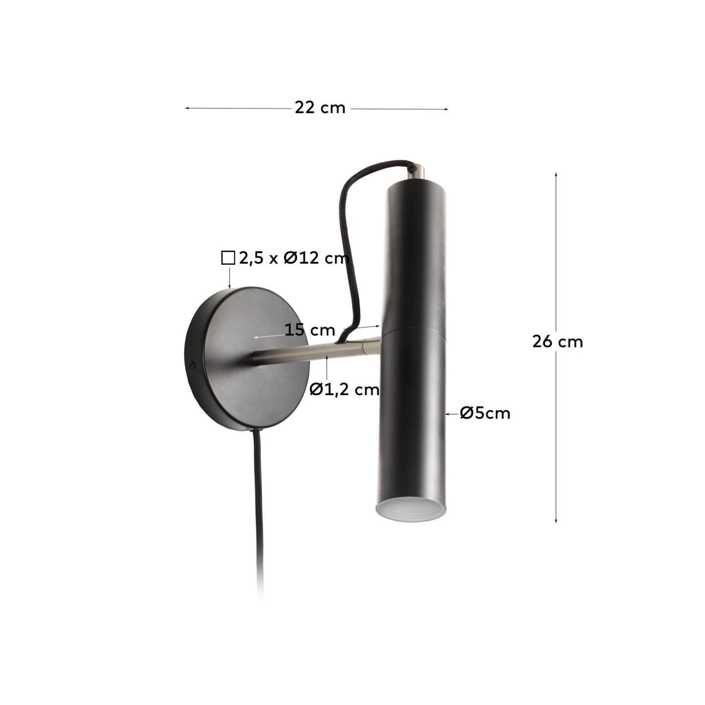 Black Iron Wall Lamp