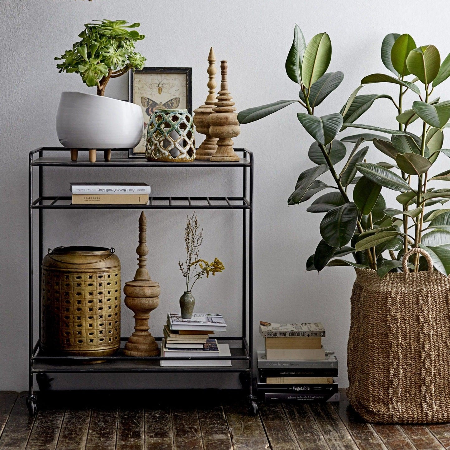 Black Metal Bar Table