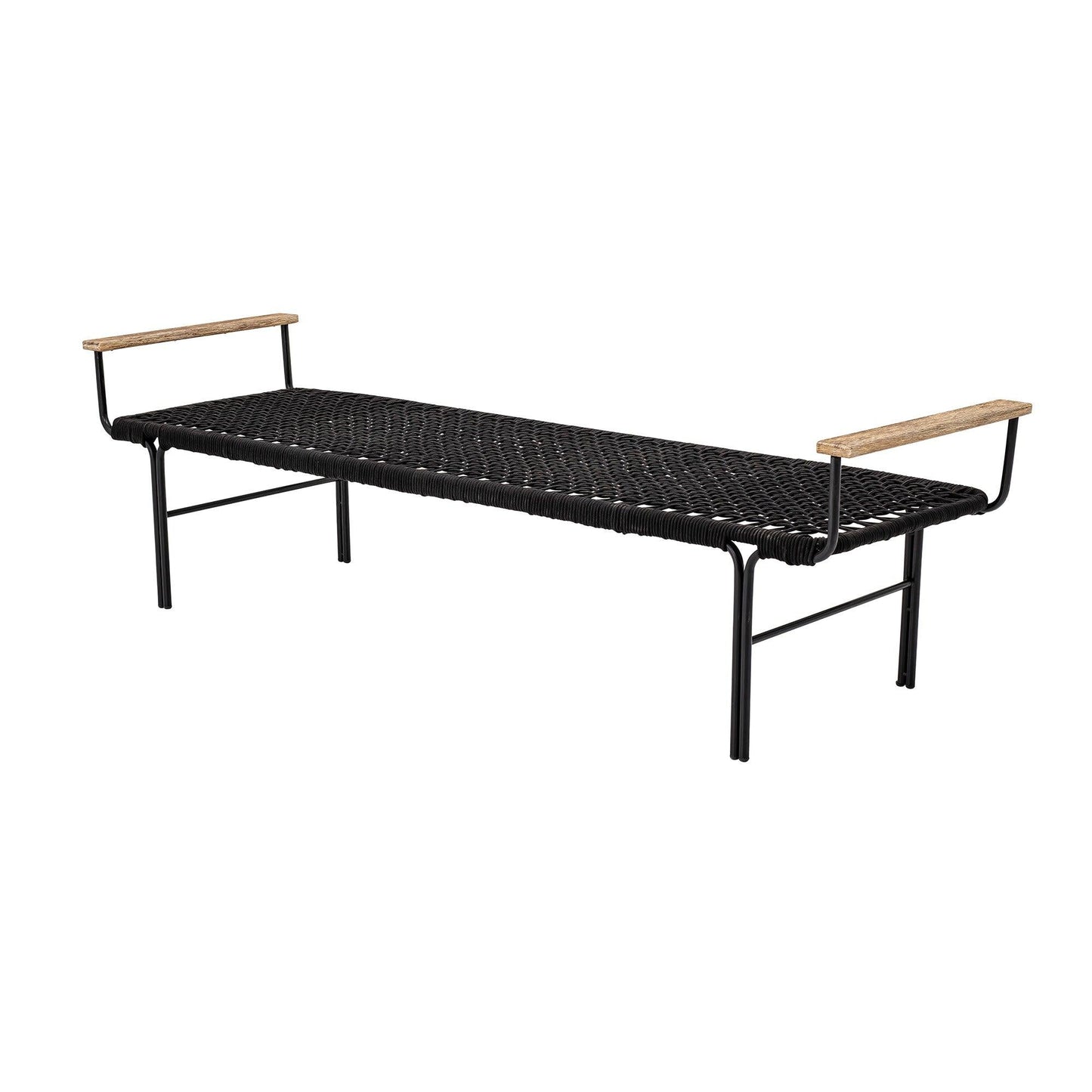 Black Metal Bench