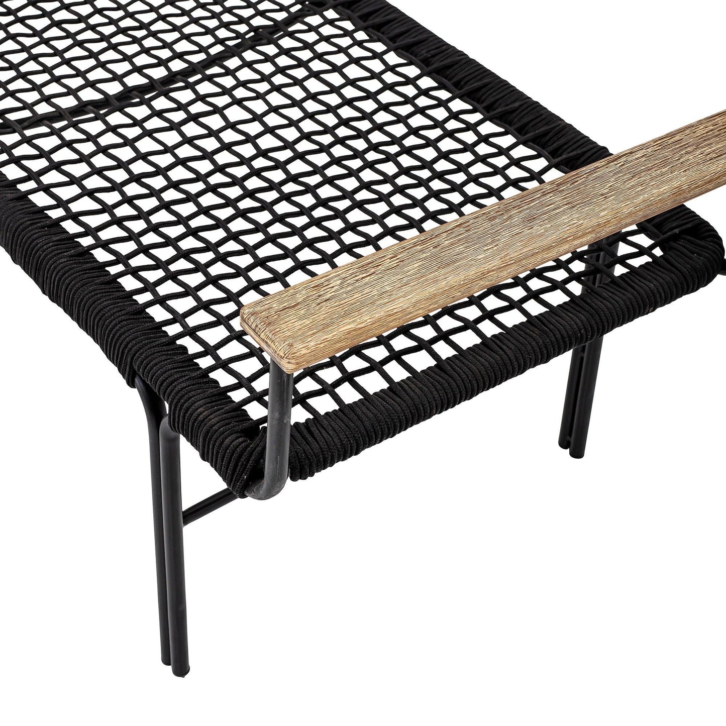 Black Metal Bench