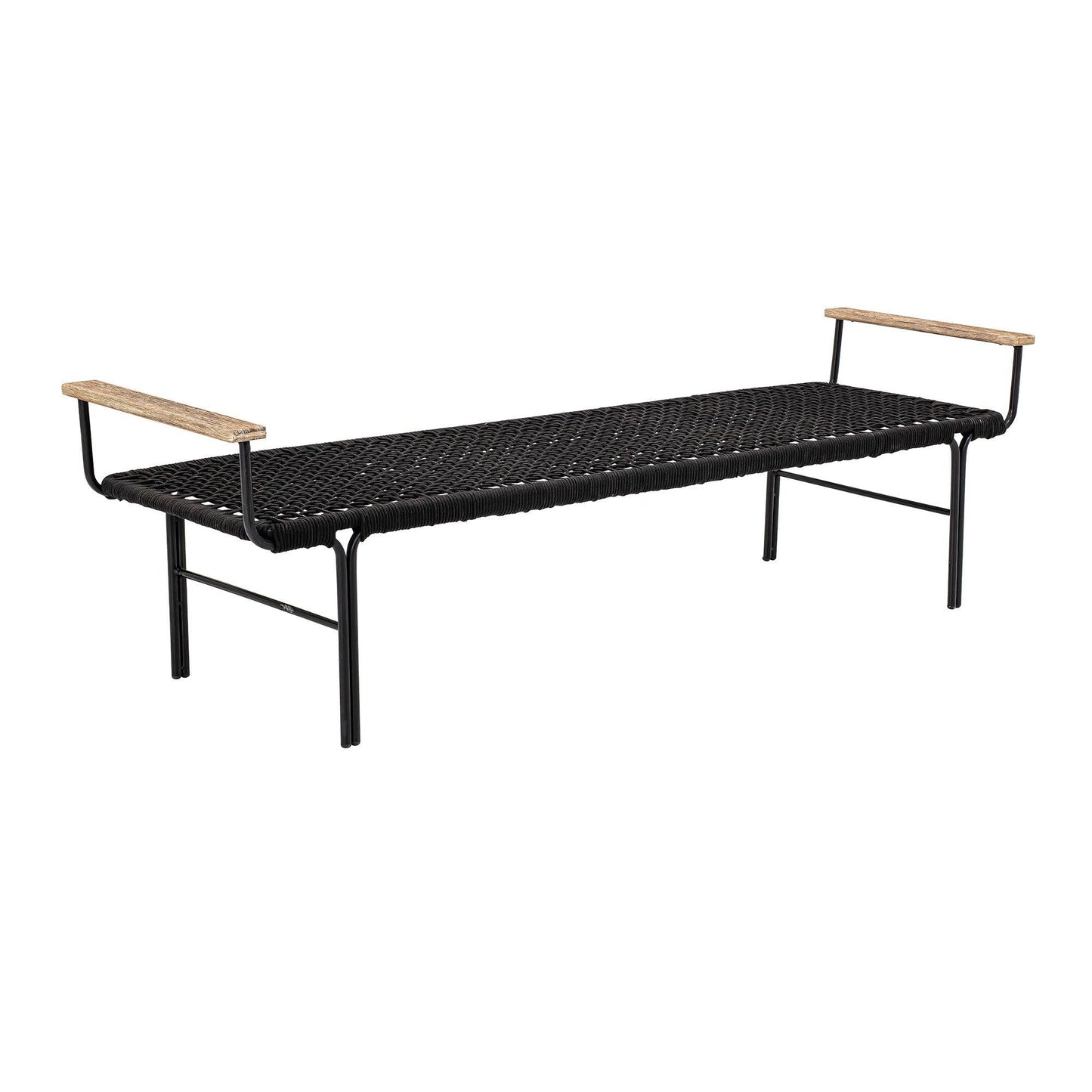 Black Metal Bench