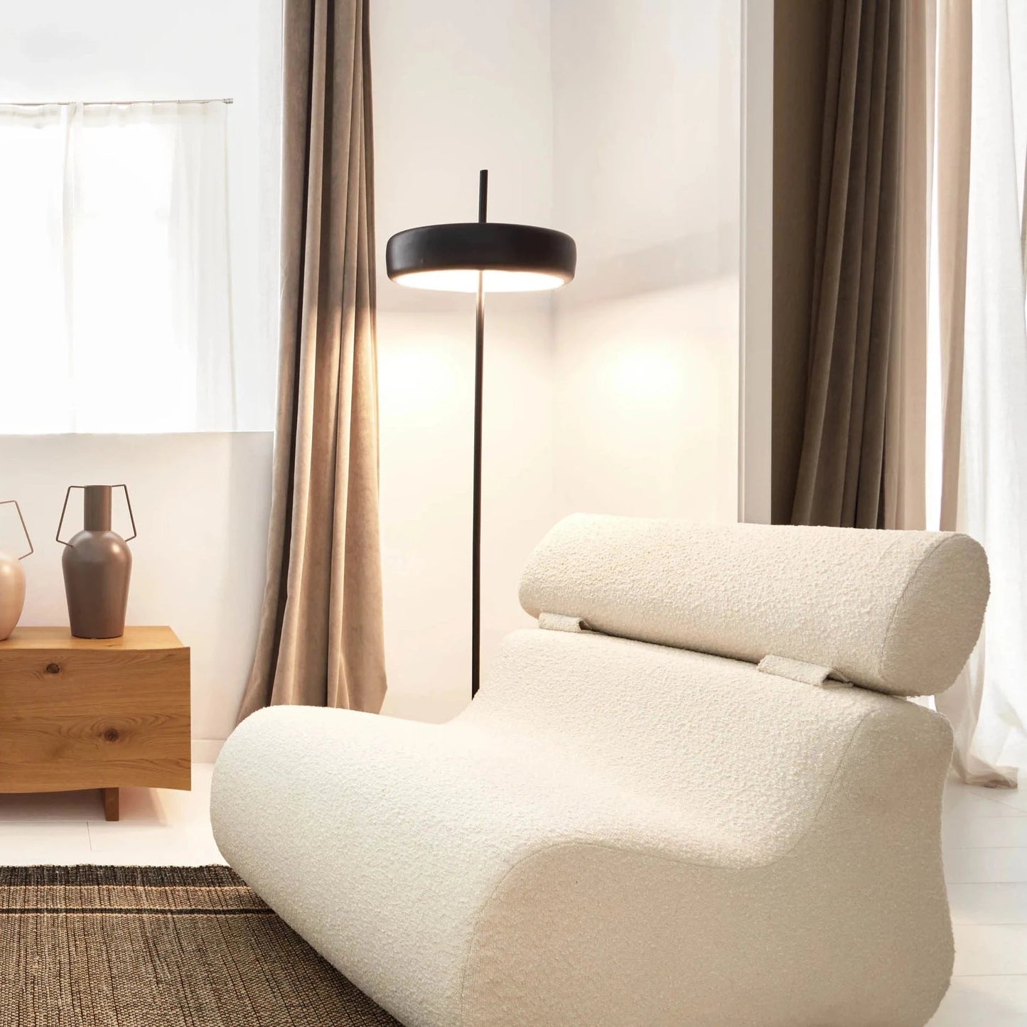 Black Metal Floor Lamp