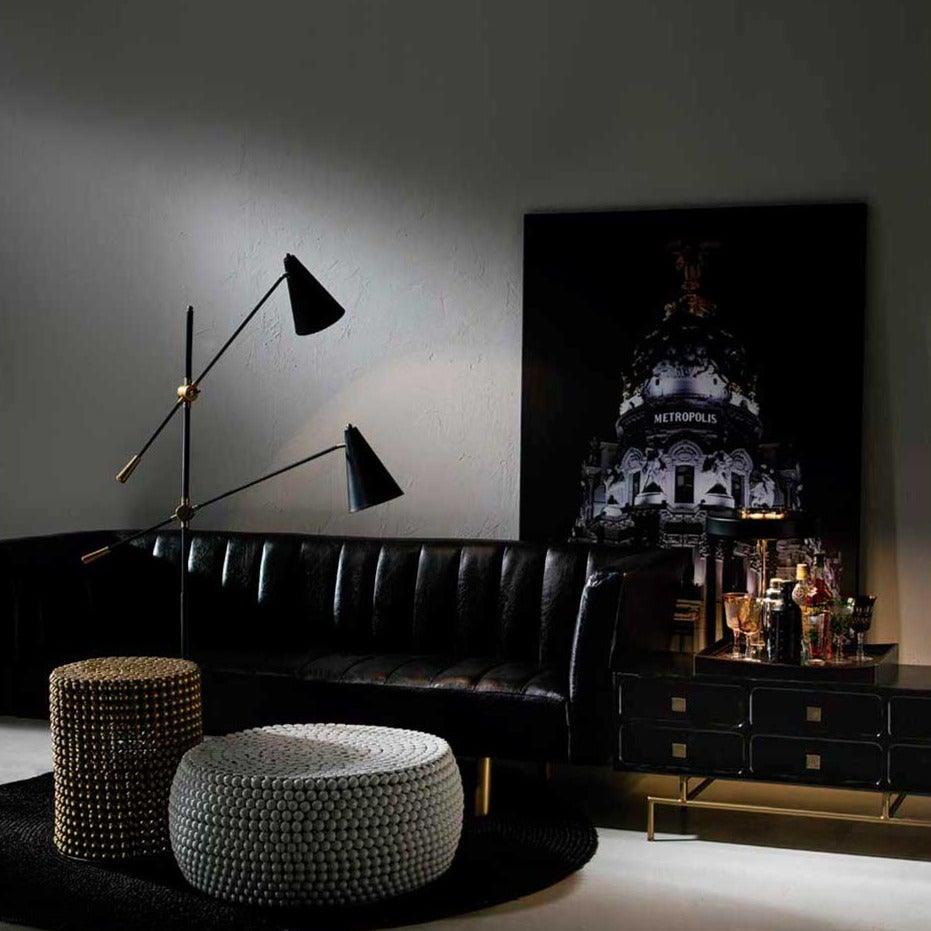 Black Metal Floor Lamp