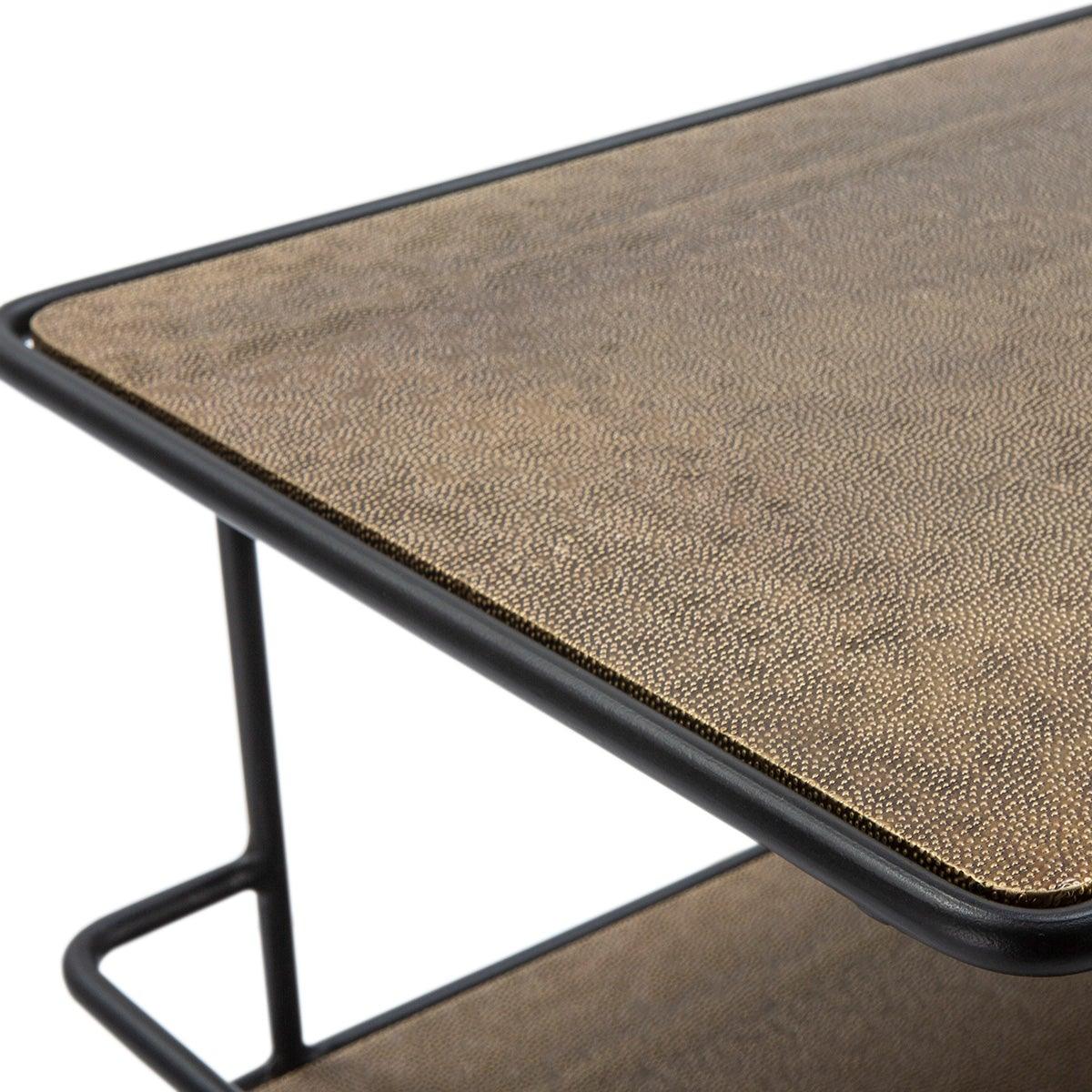 Black Metal Tea Cart