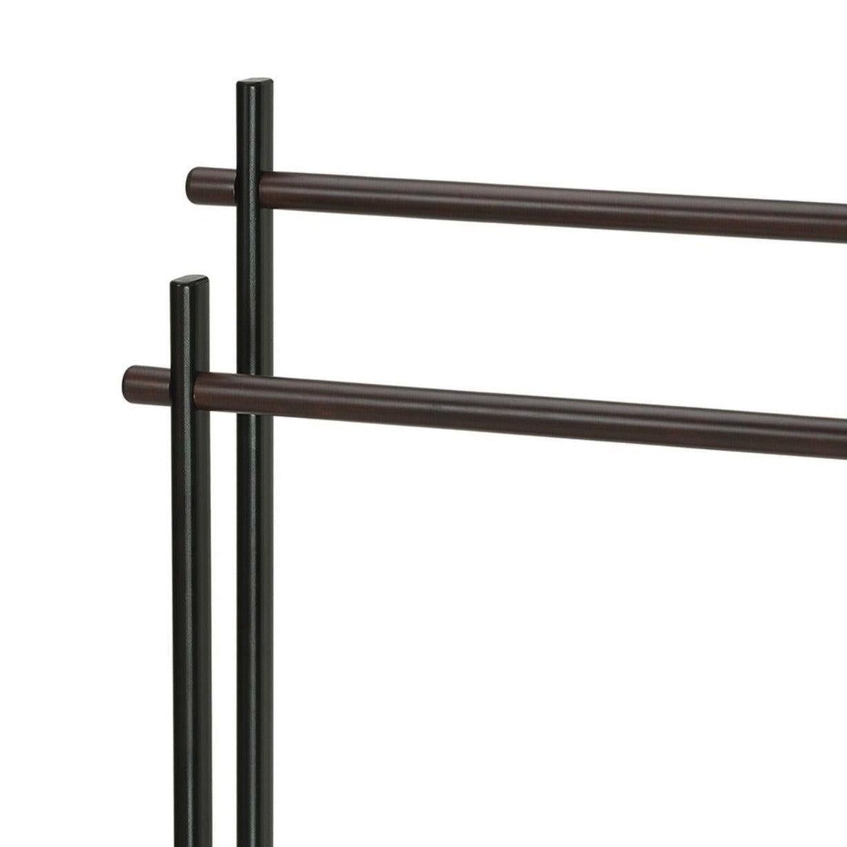 Black Metal Towel Rack