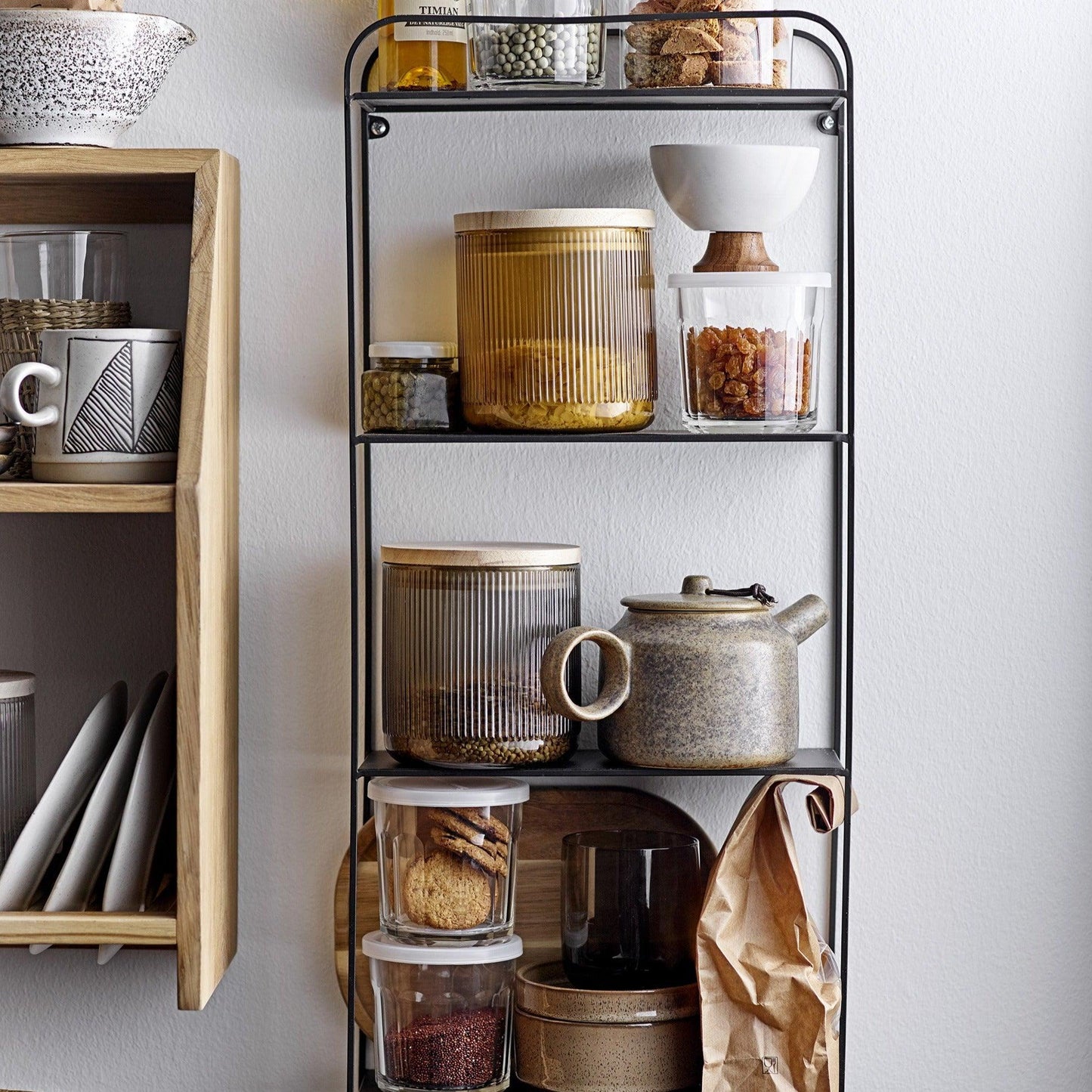 Black Metal  Wall Shelf