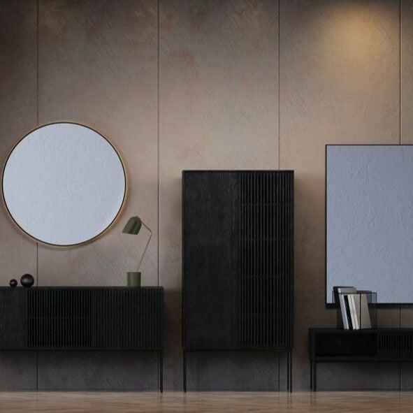 Black Oak Wood Cabinet