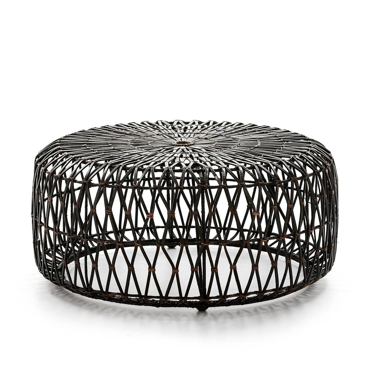 Black Rattan Coffee Table