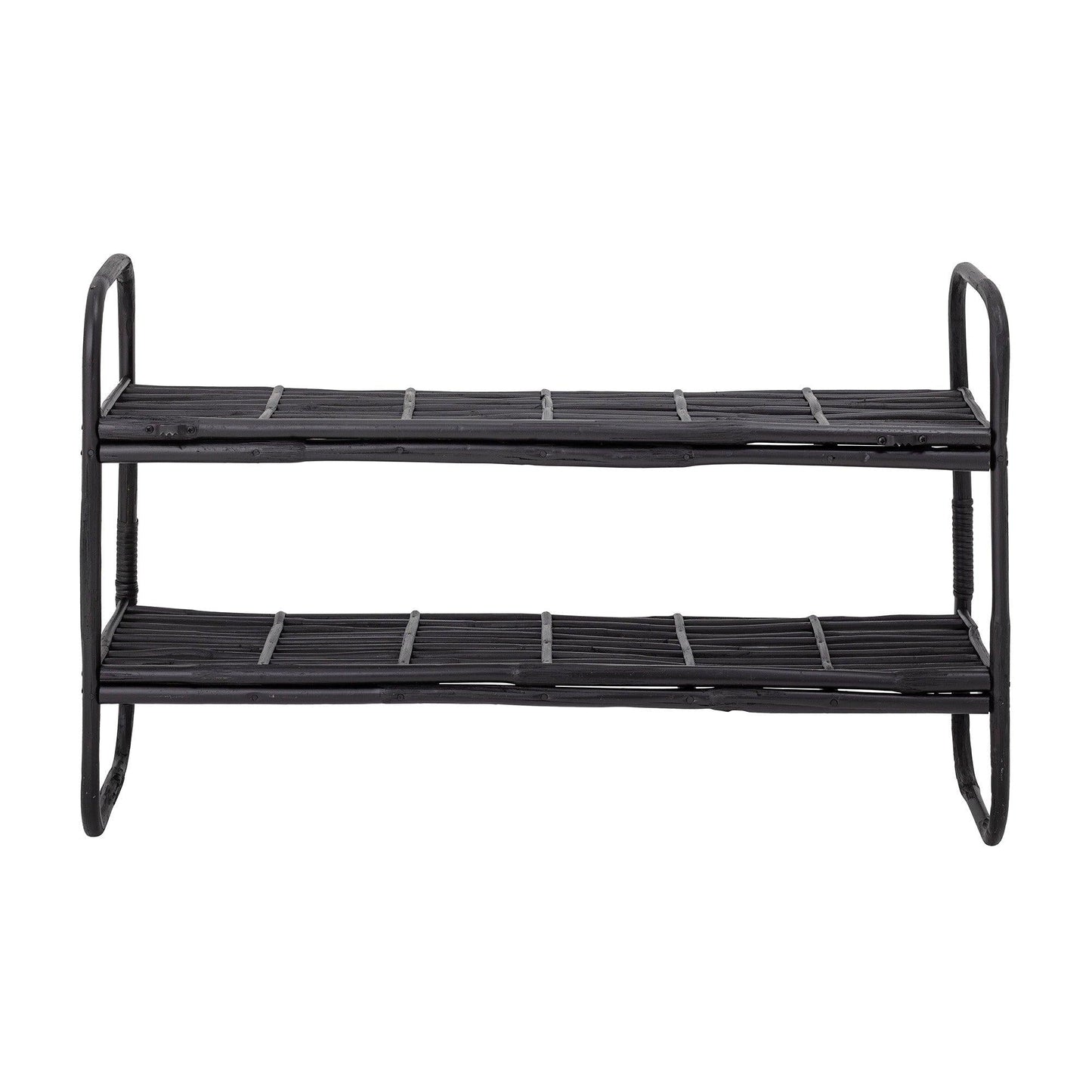 Black Rattan Shelf