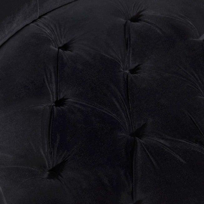 Black Velour Armchair