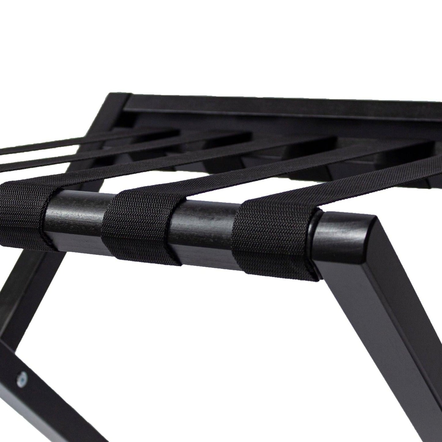 Black Wood Luggage Rack