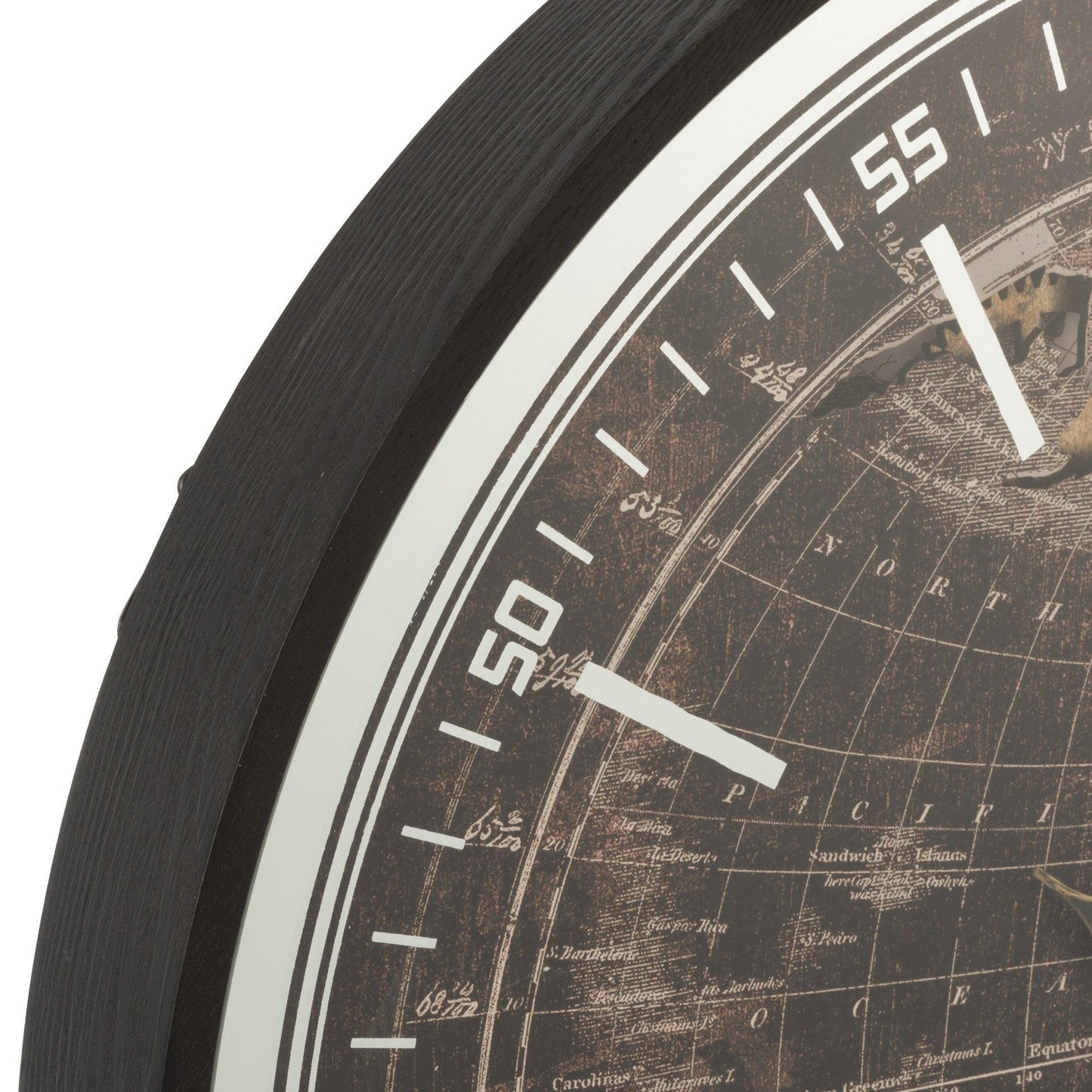 Black Wood Wall Clock