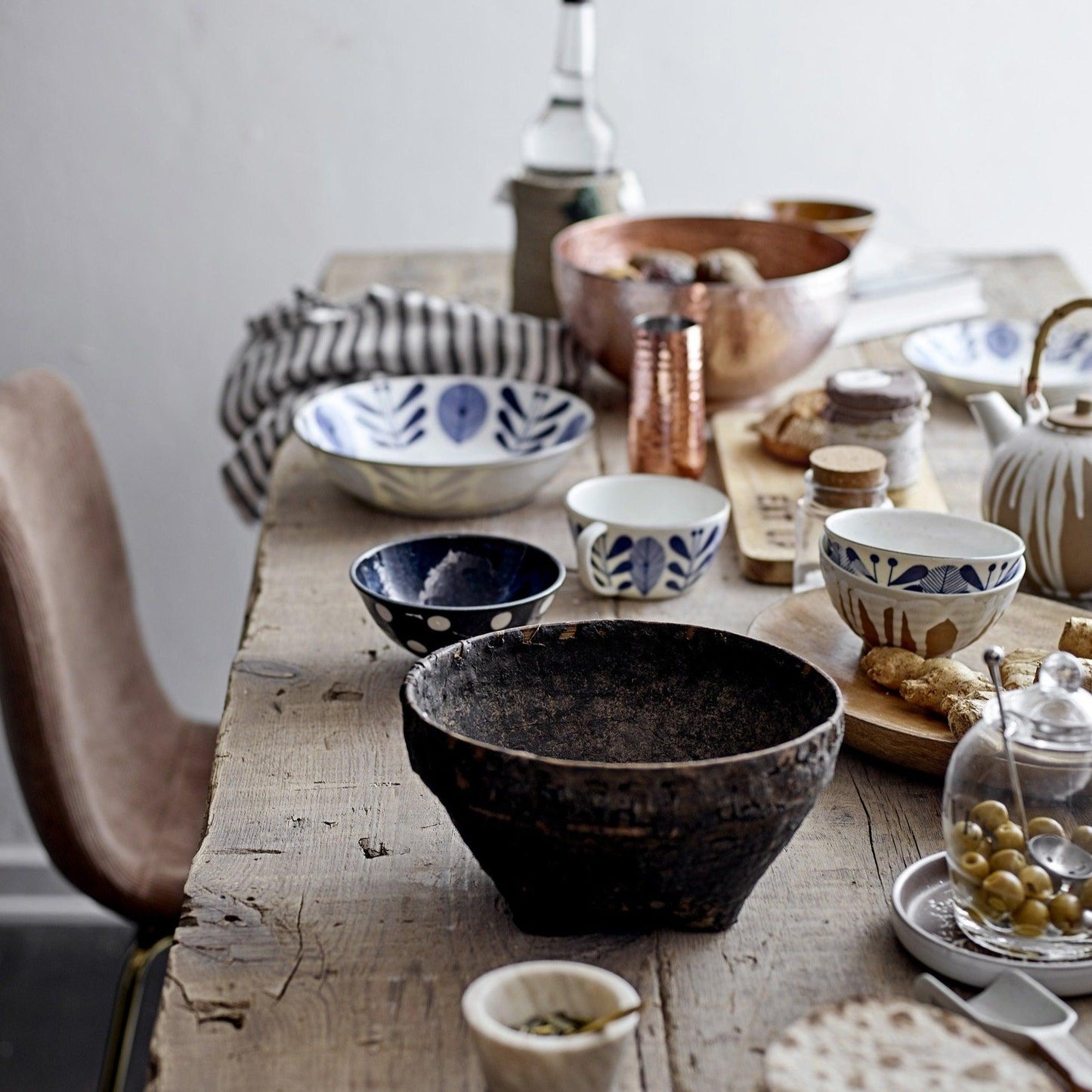 Blue Ceramic Bowl Set (x6)