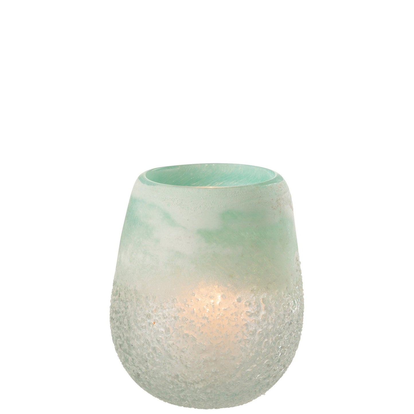 Blue Glass Tealight Holder