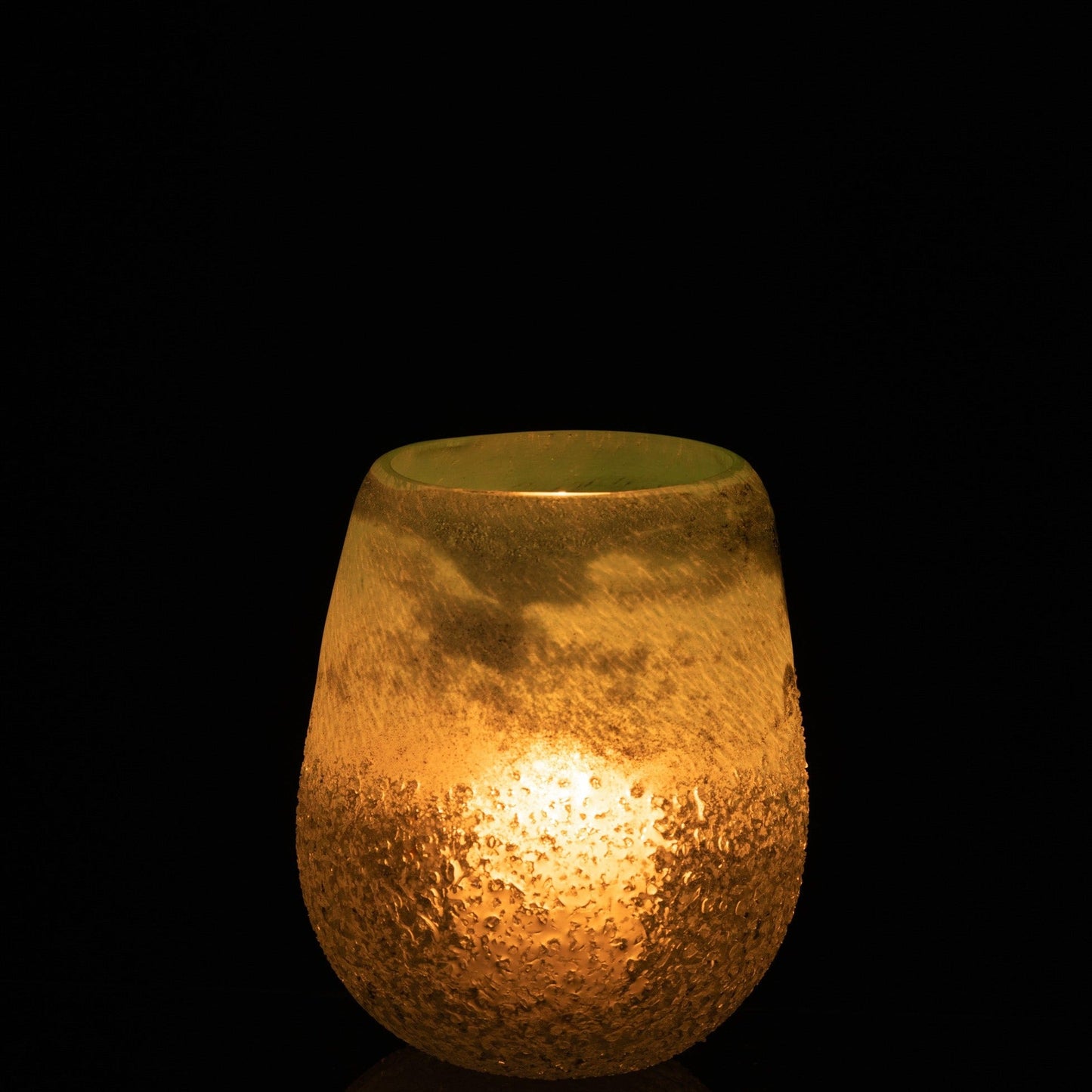 Blue Glass Tealight Holder