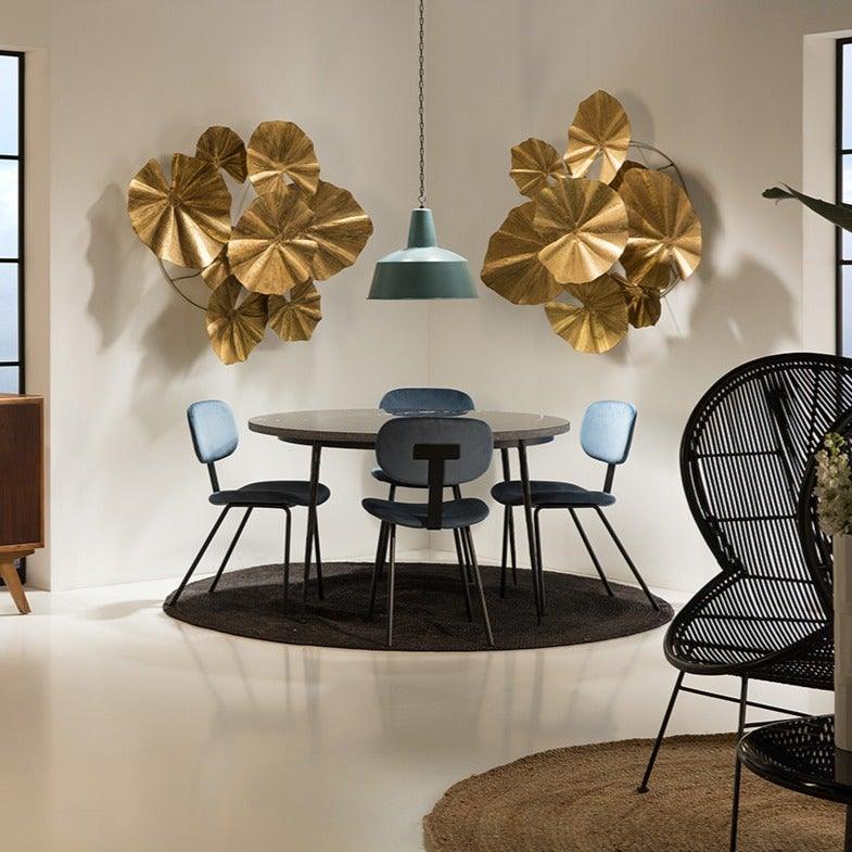 Blue Metal Ceiling Lamp