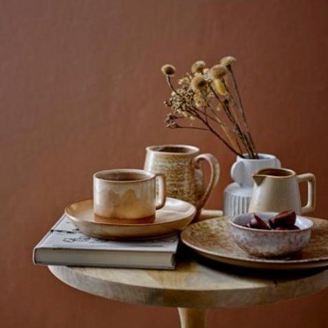 Brown Ceramic Plate Set (x6)