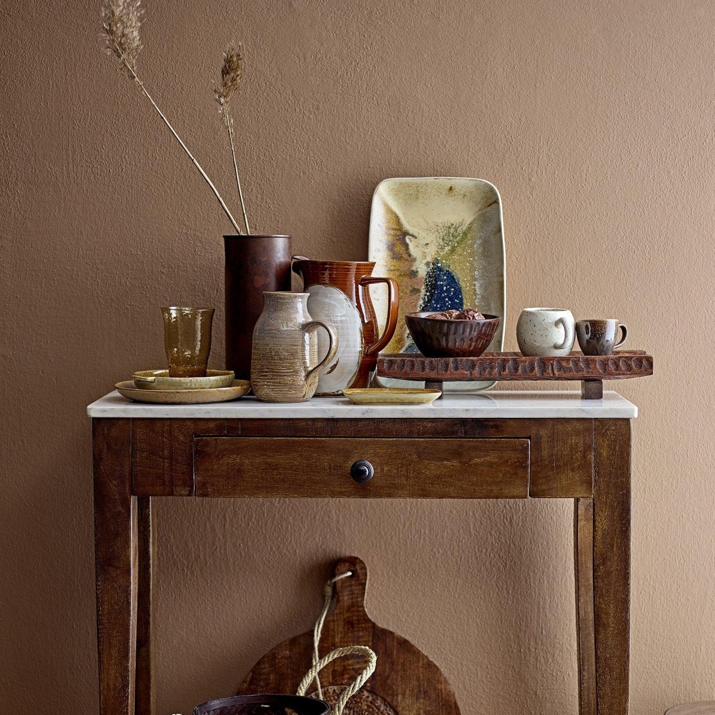 Brown Ceramic Plate set (x2)