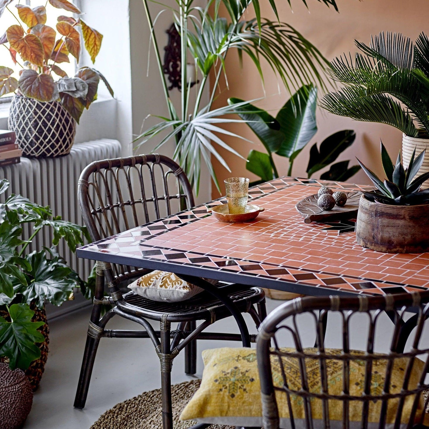 Brown Ceramic Tray Set (x2)