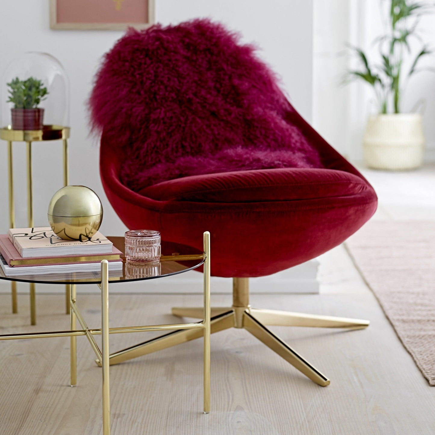 Brown Glass Coffee Table