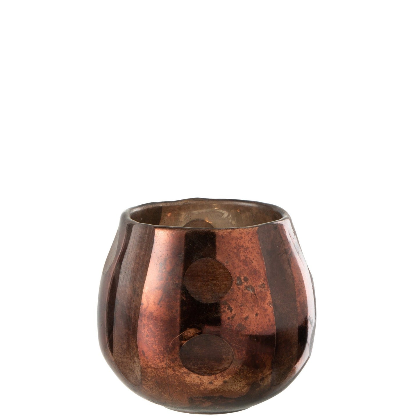 Brown Glass Tealight Holder