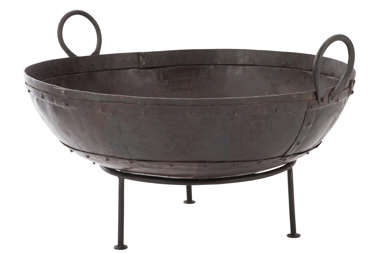 Brown Iron Fire Pit Round