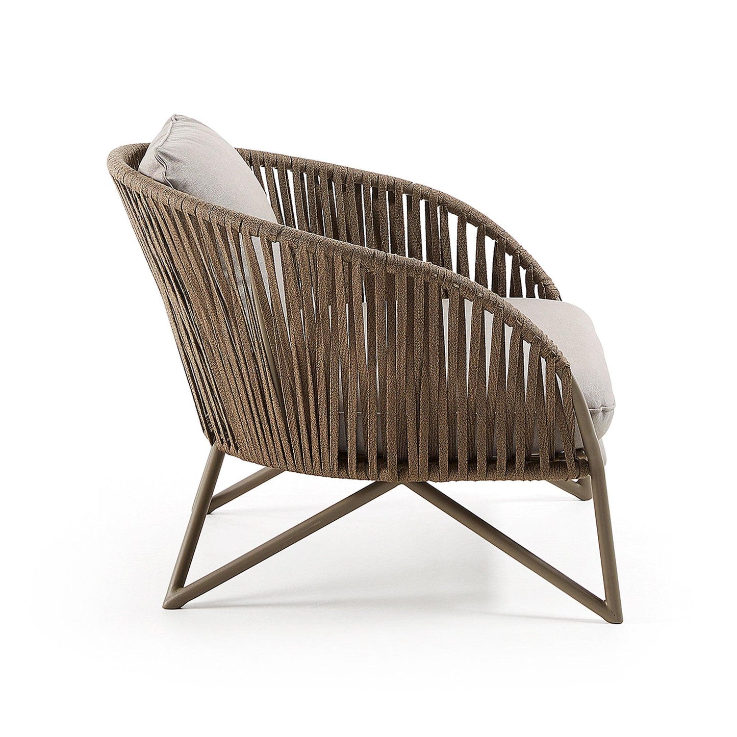 Brown Jute Armchair