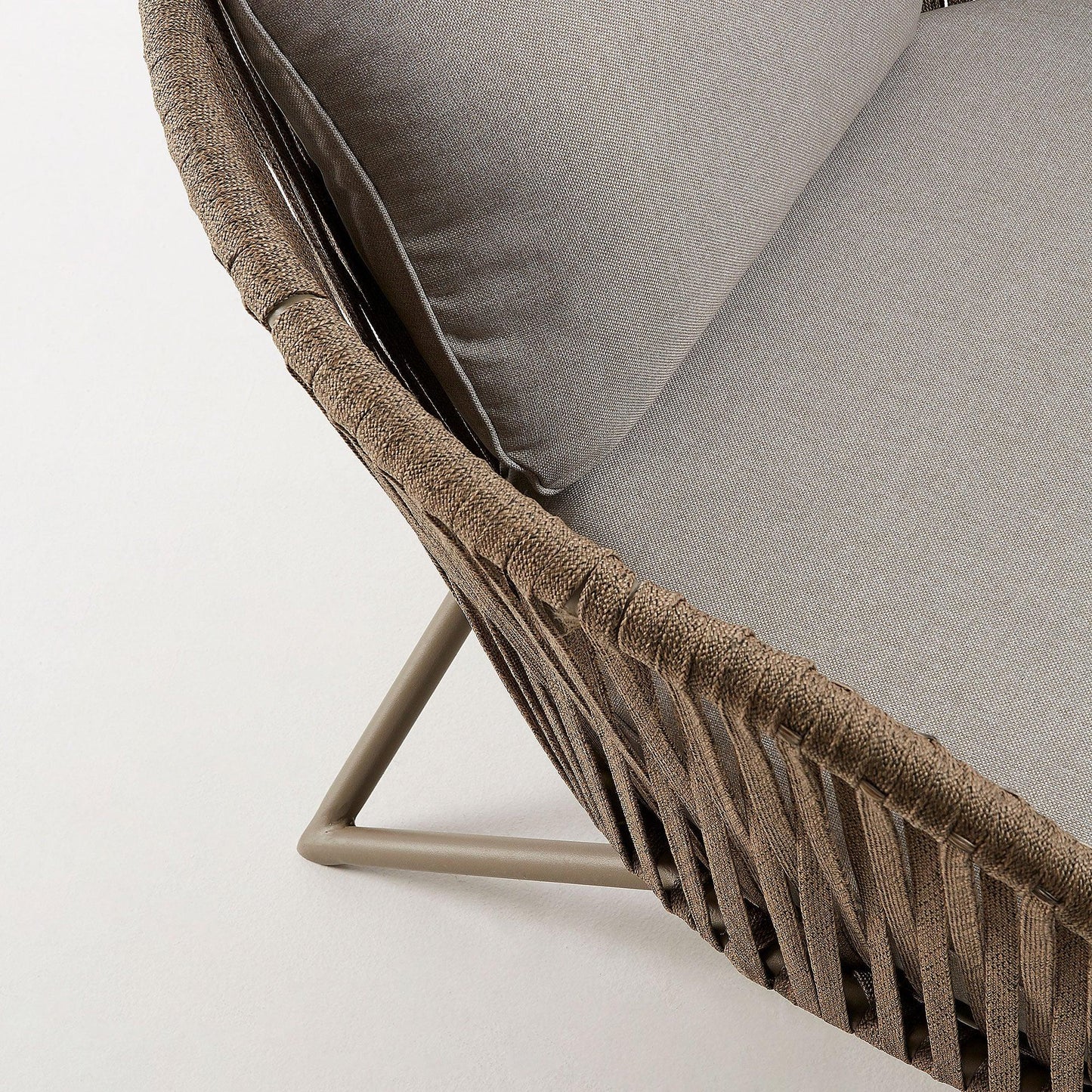 Brown Jute Armchair