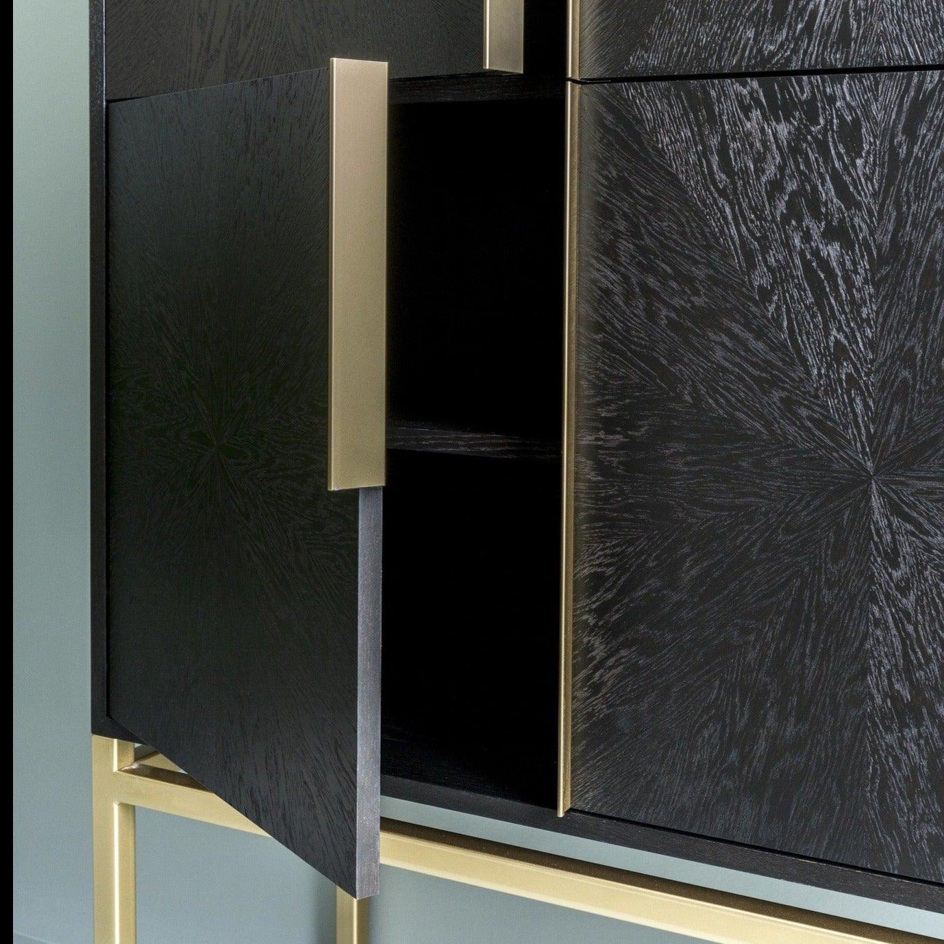 Brown Oak Wood Cabinet