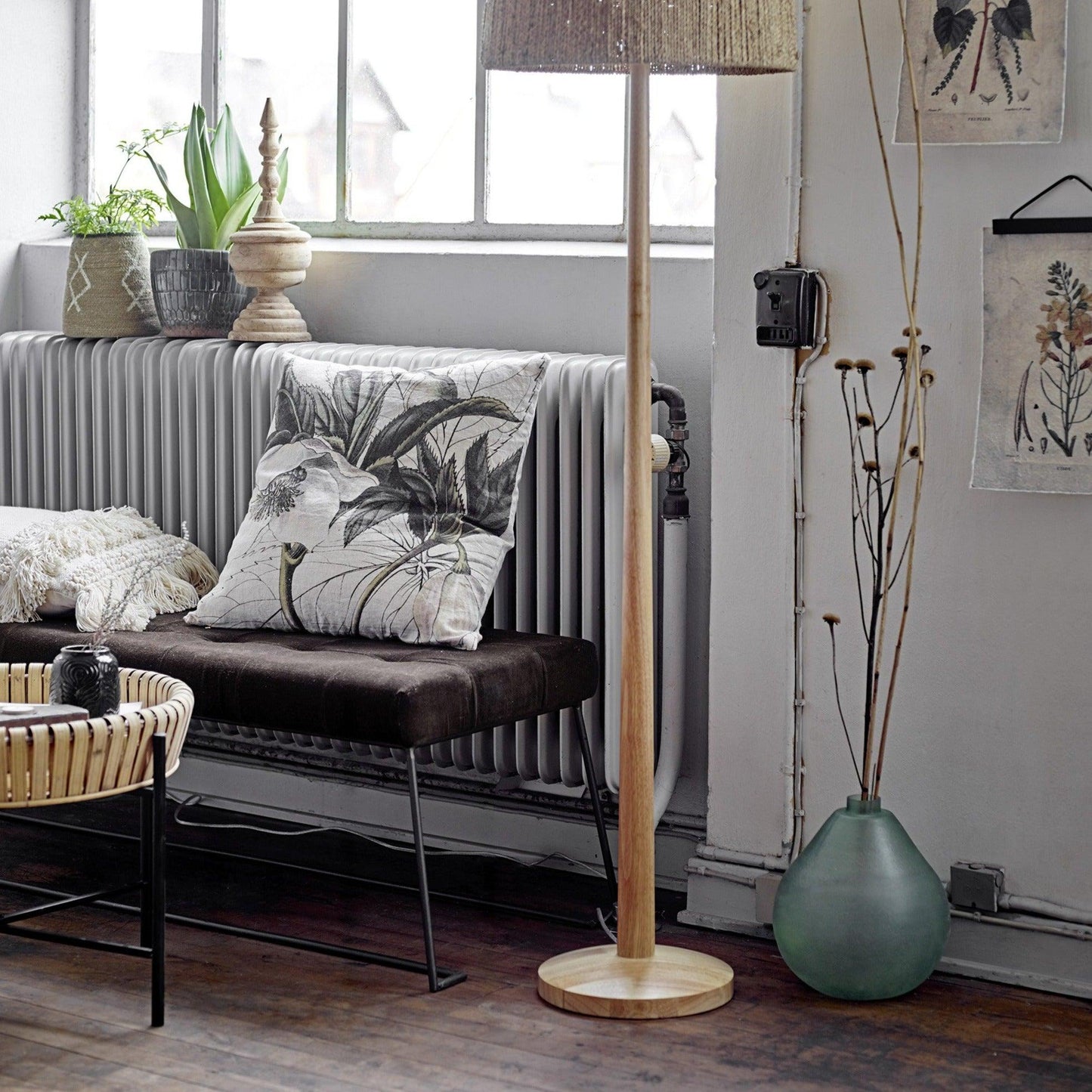 Brown Polyester Bench