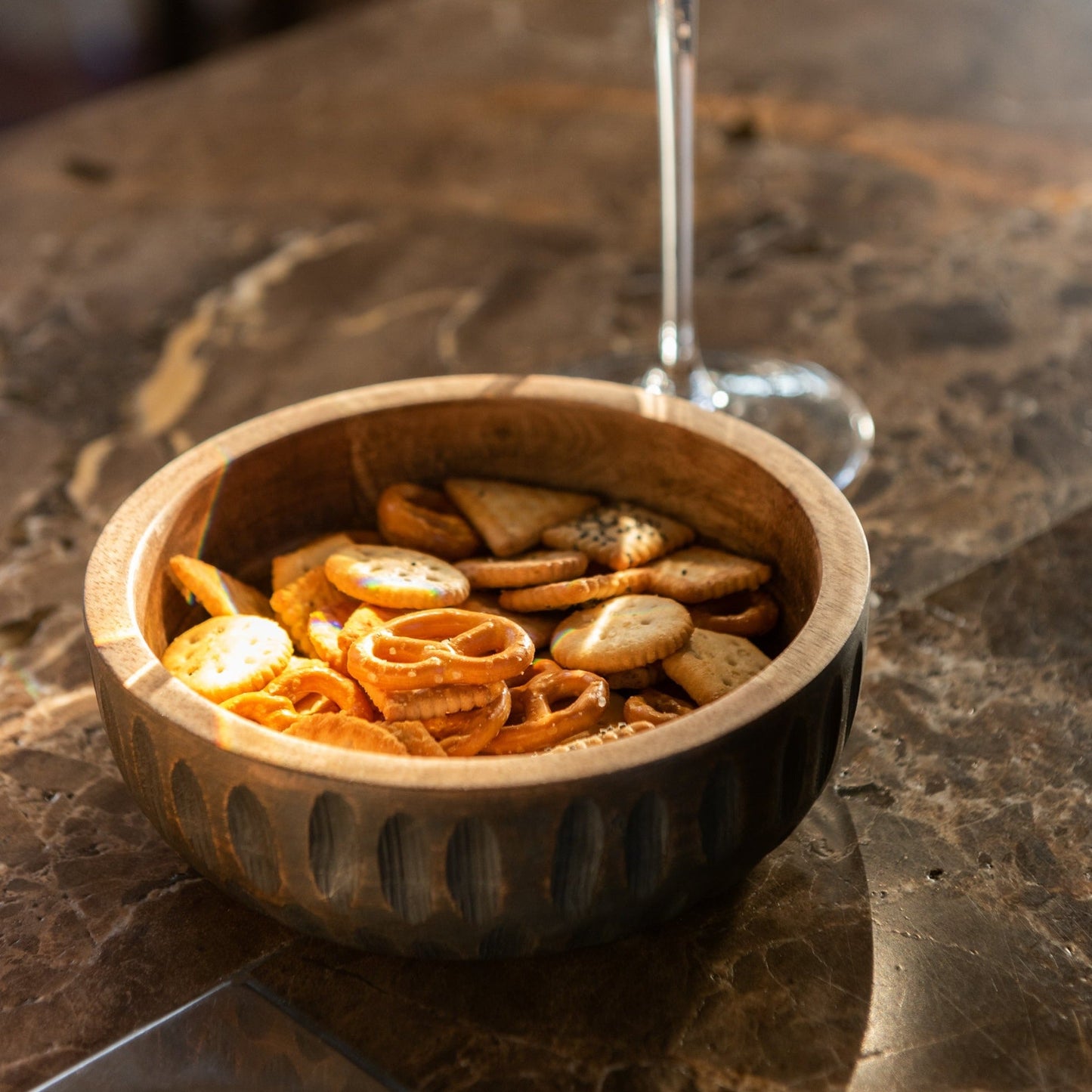 Brown Wood Bowl