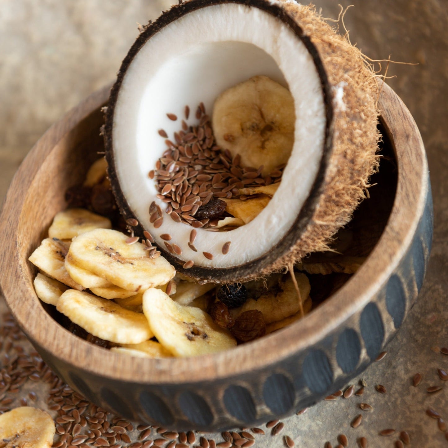 Brown Wood Bowl