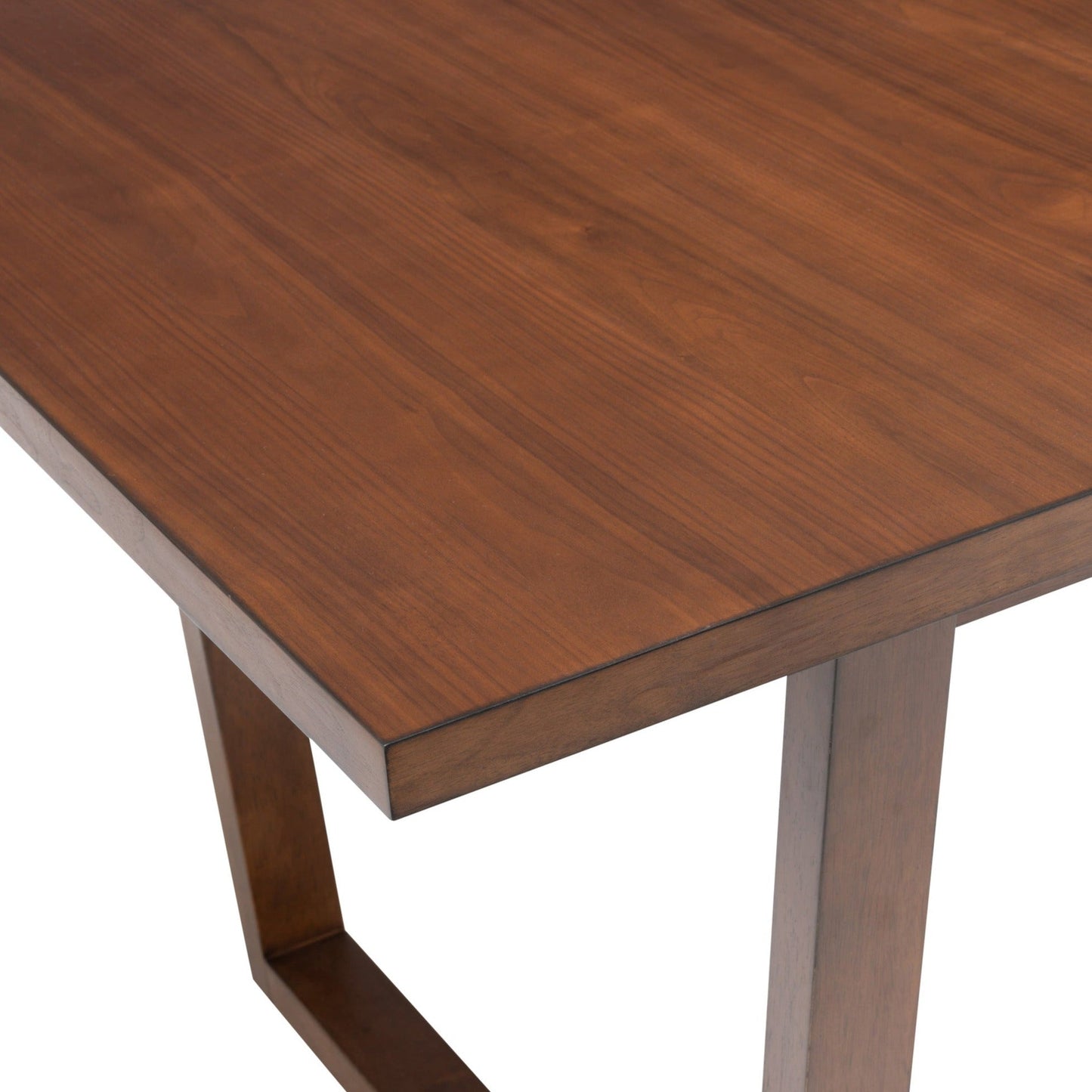 Brown Wood Extending Dining Table