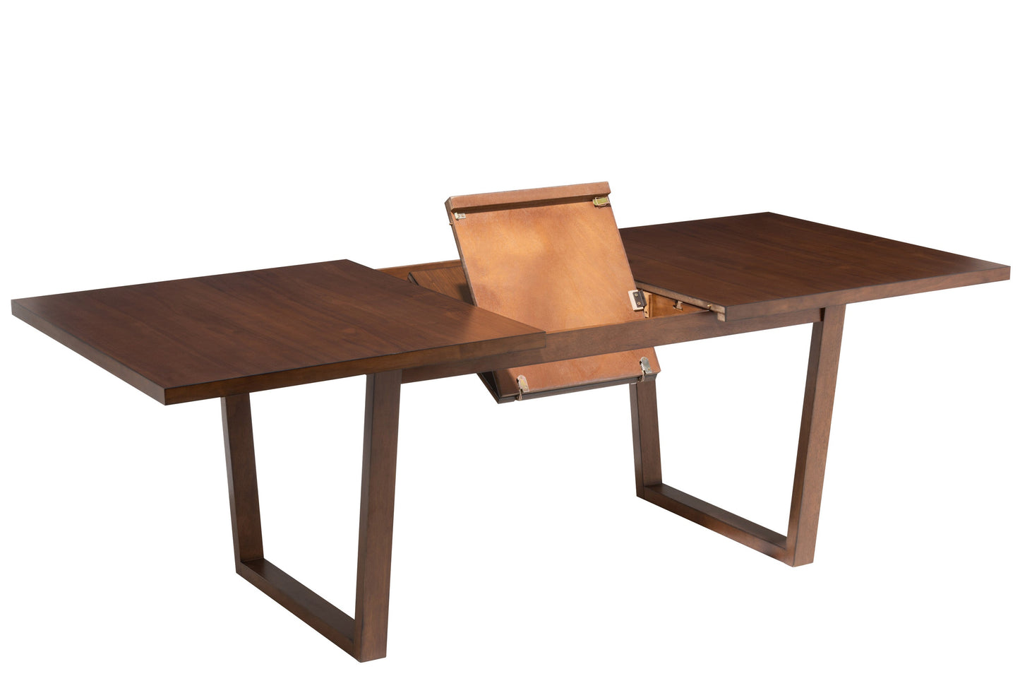 Brown Wood Extending Dining Table