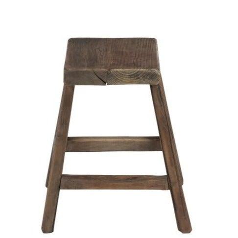 Brown Wood Stool