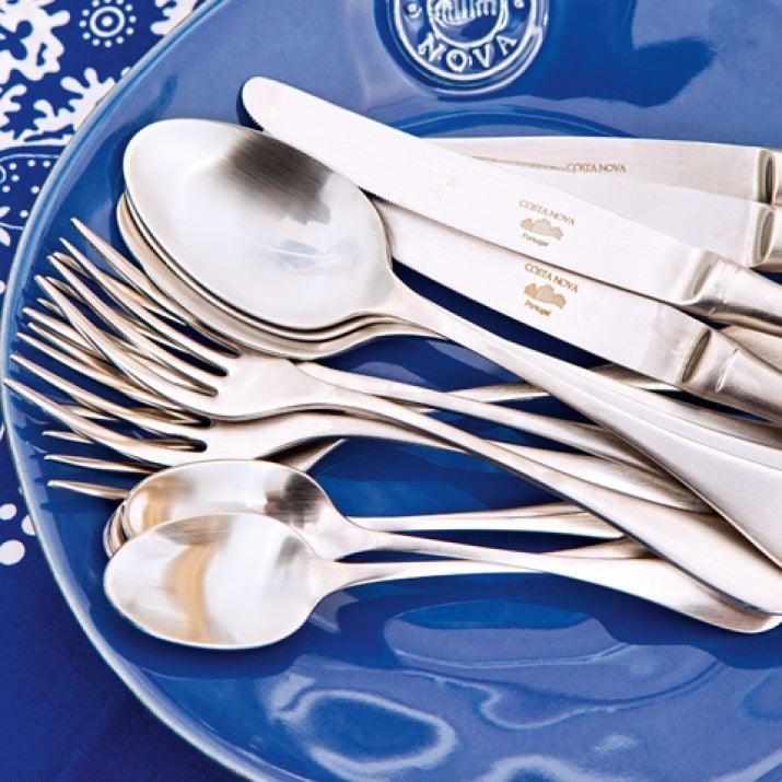Brushed Stainless Iron Cutlery Set (x24)