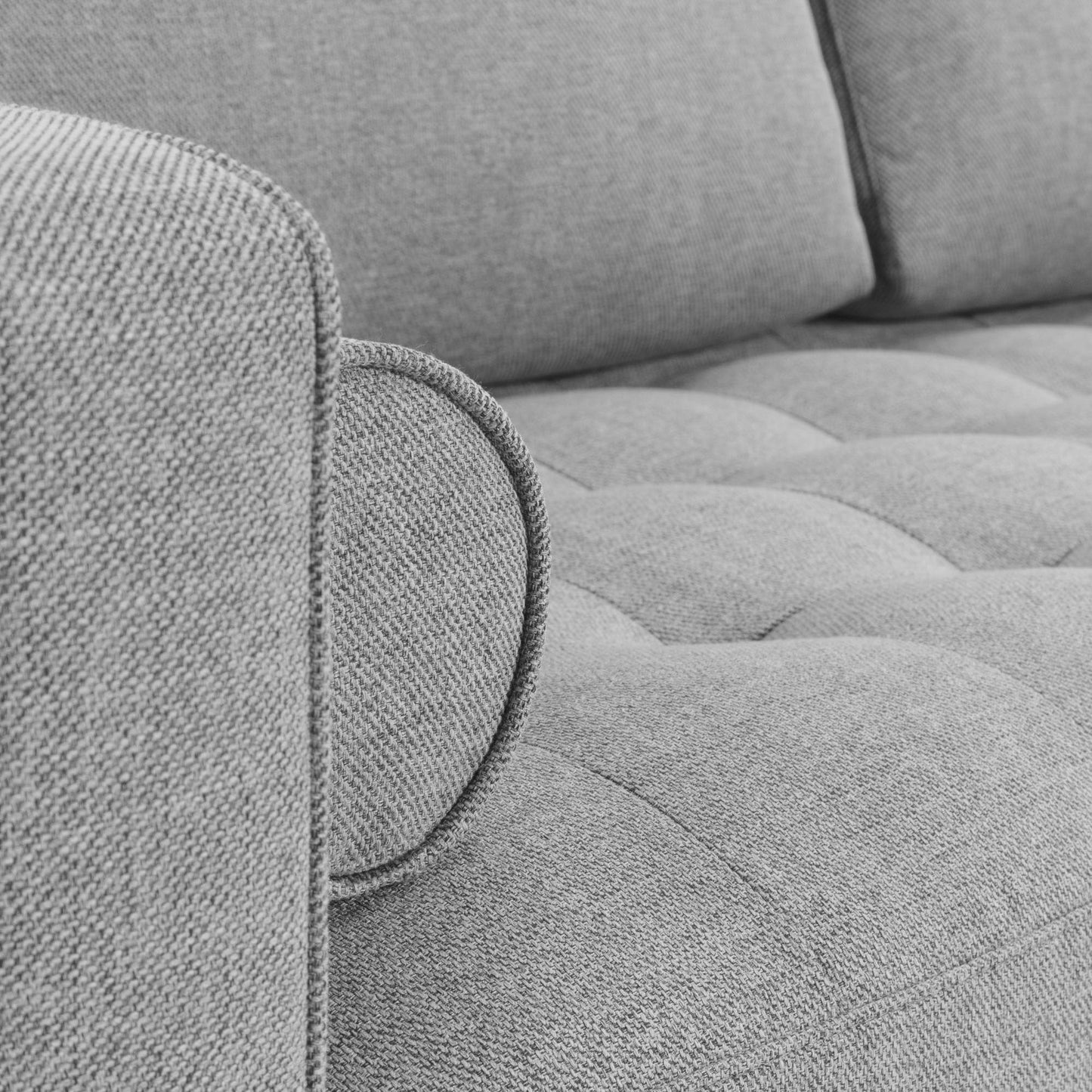 Capitonné Fabric Sofa