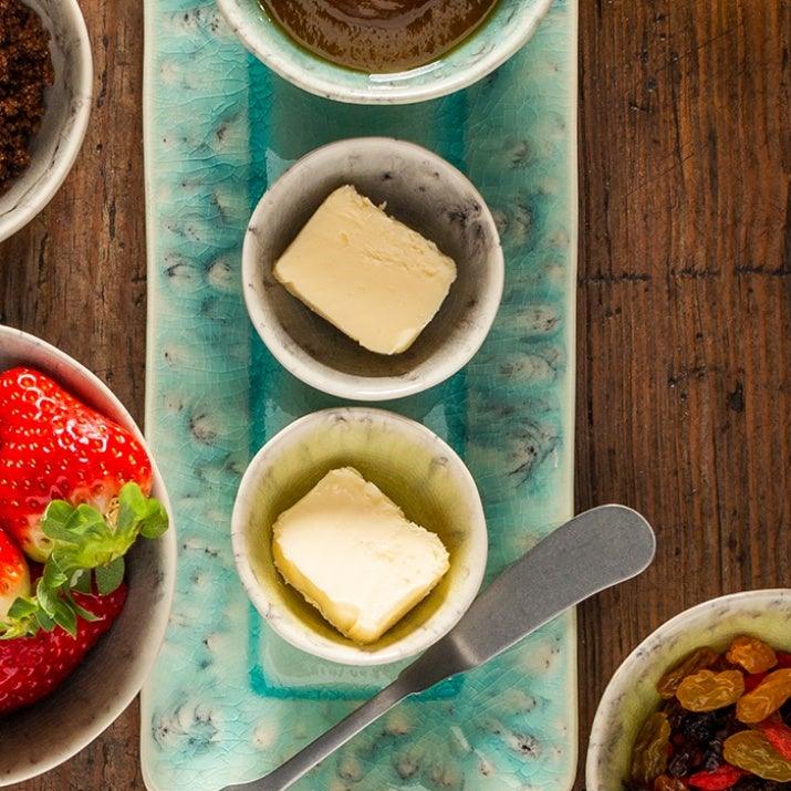 Ceramic Butter Dish Set (x6)